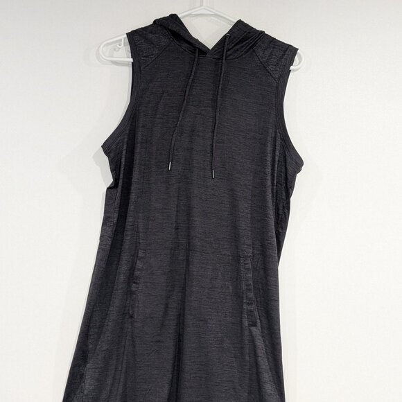 BNWT Reitmans Hyba Sleeveless Hooded Dress Charcoal Grey Size Medium - Picture 1 of 4